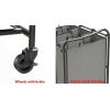 imageSimple Houseware HeavyDuty 3Bag Laundry Sorter Cart SilverDark Grey