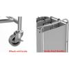 imageSimple Houseware HeavyDuty 3Bag Laundry Sorter Cart SilverSilver