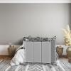 imageSimple Houseware HeavyDuty 3Bag Laundry Sorter Cart SilverSilver