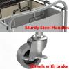 imageSimple Houseware HeavyDuty 3Bag Laundry Sorter Cart SilverSilverAssorted