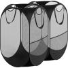 imageSimple Houseware Mesh PopUp Laundry Hamper Basket with Side Pocket BlackBlack