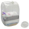 imageSimple Houseware Mesh PopUp Laundry Hamper Basket with Side Pocket BlackGray