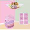 imageSimple Houseware Mesh PopUp Laundry Hamper Basket with Side Pocket BlackPink