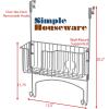 imageSimple Houseware OverTheDoorWallMount Ironing Board Holder ChromeChrome