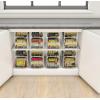 imageSimple Houseware Soda Can Organizer Stackable Rack Dispenser for PantryRefrigerator 4 Pack WhiteWhite