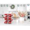 imageSimple Houseware Soda Can Organizer Stackable Rack Dispenser for PantryRefrigerator 4 Pack WhiteWhite