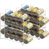 imageSimple Houseware Soda Can Organizer Stackable Rack Dispenser for PantryRefrigerator 4 Pack WhiteWhite