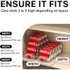 imageSimple Houseware Soda Can Organizer and Dispenser for Refrigerator  Pantry Clear Set of 21 Pack