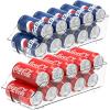 imageSimple Houseware Soda Can Organizer and Dispenser for Refrigerator  Pantry Clear Set of 22 Pack
