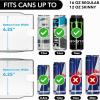 imageSimple Houseware Soda Can Organizer and Dispenser for Refrigerator  Pantry Clear Set of 22 Pack