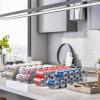 imageSimple Houseware Soda Can Organizer and Dispenser for Refrigerator  Pantry Clear Set of 24 Pack