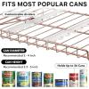 imageSimple Houseware Stackable Can Organizer Rack for PantryCabinet  115quot D x 17quot W x 1375quot H Holds 36 Cans 3Tier Can Food Storage Dispenser ChromeRose Gold