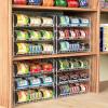 imageSimple Houseware Stackable Can Organizer Rack for PantryCabinet  115quot D x 17quot W x 1375quot H Holds 36 Cans 3Tier Can Food Storage Dispenser ChromeWhite