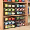 imageSimple Houseware Stackable Can Organizer Rack for PantryCabinet  115quot D x 17quot W x 1375quot H Holds 36 Cans 3Tier Can Food Storage Dispenser ChromeBronze