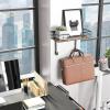 imageSimple Houseware Wall Mount Ironing Board Holder with Storage Shelf Black
