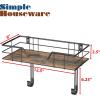 imageSimple Houseware Wall Mount Ironing Board Holder with Storage Shelf Black