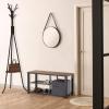 imageSimple Houseware Wood Top Shoe Storage Bench for Entryway Rustic BrownRustic Brown