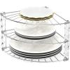 imageSimple Houseware 3Tier Counter Corner Shelf Organizer SilverChrome