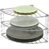 imageSimple Houseware 3Tier Counter Corner Shelf Organizer SilverSilver