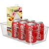 imageSimple Houseware Clear Storage Bins Organizer for Freezer  Fridge  Pantry 12 x 62 x 34 4 Packs1 Pack  12 x 6 x 34