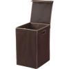 imageSimple Houseware Foldable Laundry Hamper Basket with Lid BlackBronze