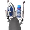 imageSimple Houseware OverTheDoorWallMount Ironing Board Holder ChromeBronze