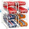 imageSimple Houseware Soda Can Organizer Stackable Rack Dispenser for PantryRefrigerator 4 Pack WhiteWhite