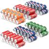 imageSimple Houseware Soda Can Organizer and Dispenser for Refrigerator  Pantry Clear Set of 26 Pack