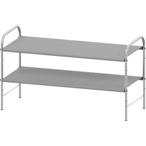 imageSimple Houseware 2Tier Shoe Rack Storage Organizer GreyGrey