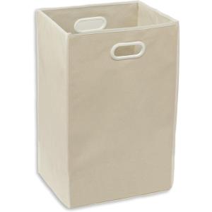 imageSimple Houseware Foldable Closet Laundry Hamper Basket BlackBeige
