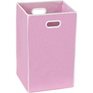imageSimple Houseware Foldable Closet Laundry Hamper Basket BlackPink