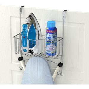 imageSimple Houseware OverTheDoorWallMount Ironing Board Holder ChromeChrome