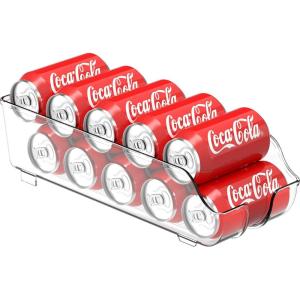 imageSimple Houseware Soda Can Organizer and Dispenser for Refrigerator  Pantry Clear Set of 21 Pack