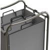imageSimple Houseware 2Bag Heavy Duty Rolling Laundry Sorter Cart Chrome  2 Section Removable Bags and Lockable Wheels for Laundry Room OrganizationDark Gray
