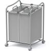 imageSimple Houseware HeavyDuty 3Bag  2Bag Laundry Sorter Cart Silver
